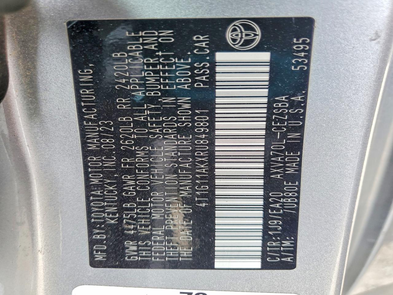 Toyota Camry Se