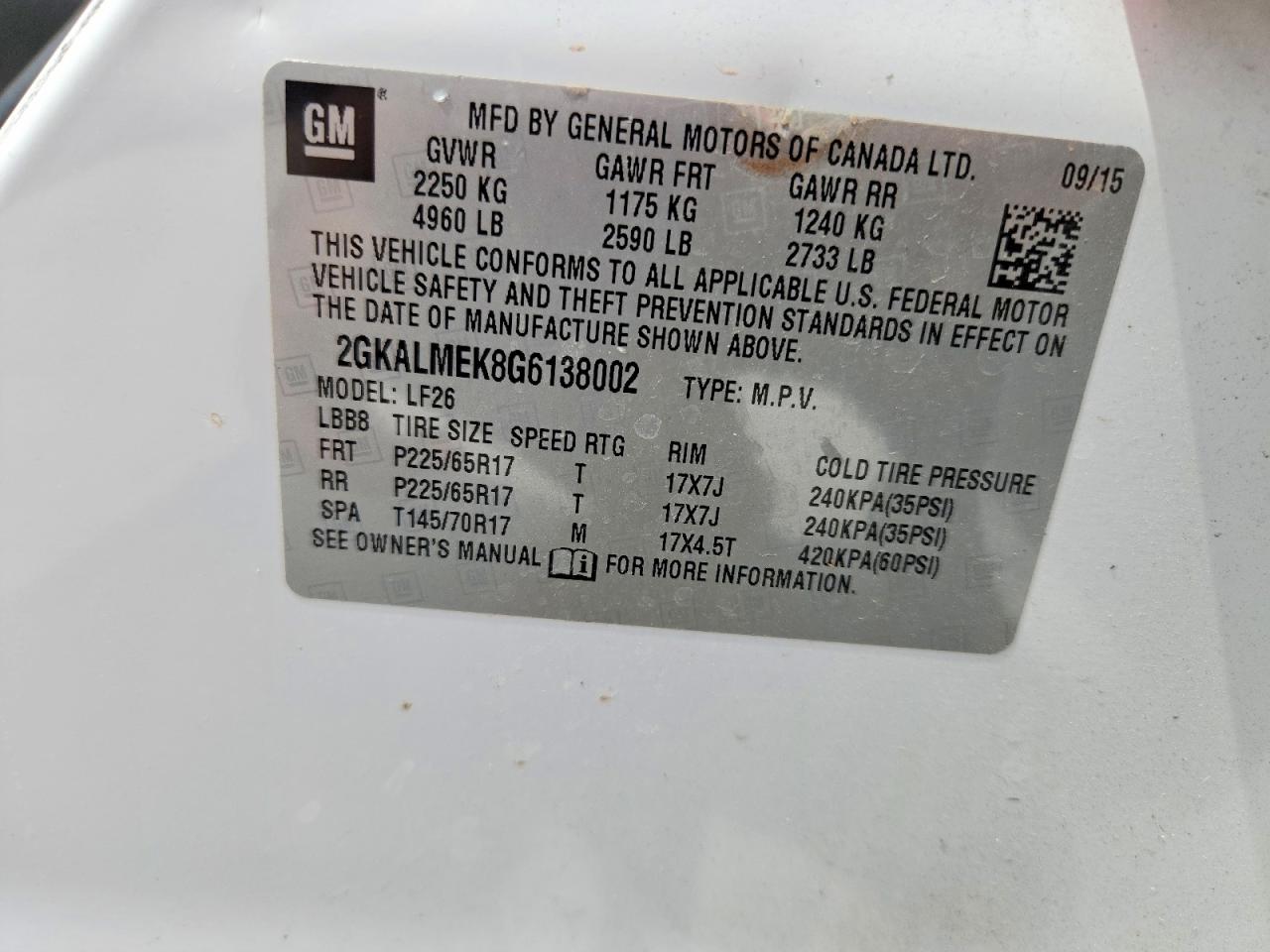 GMC Terrain Sle