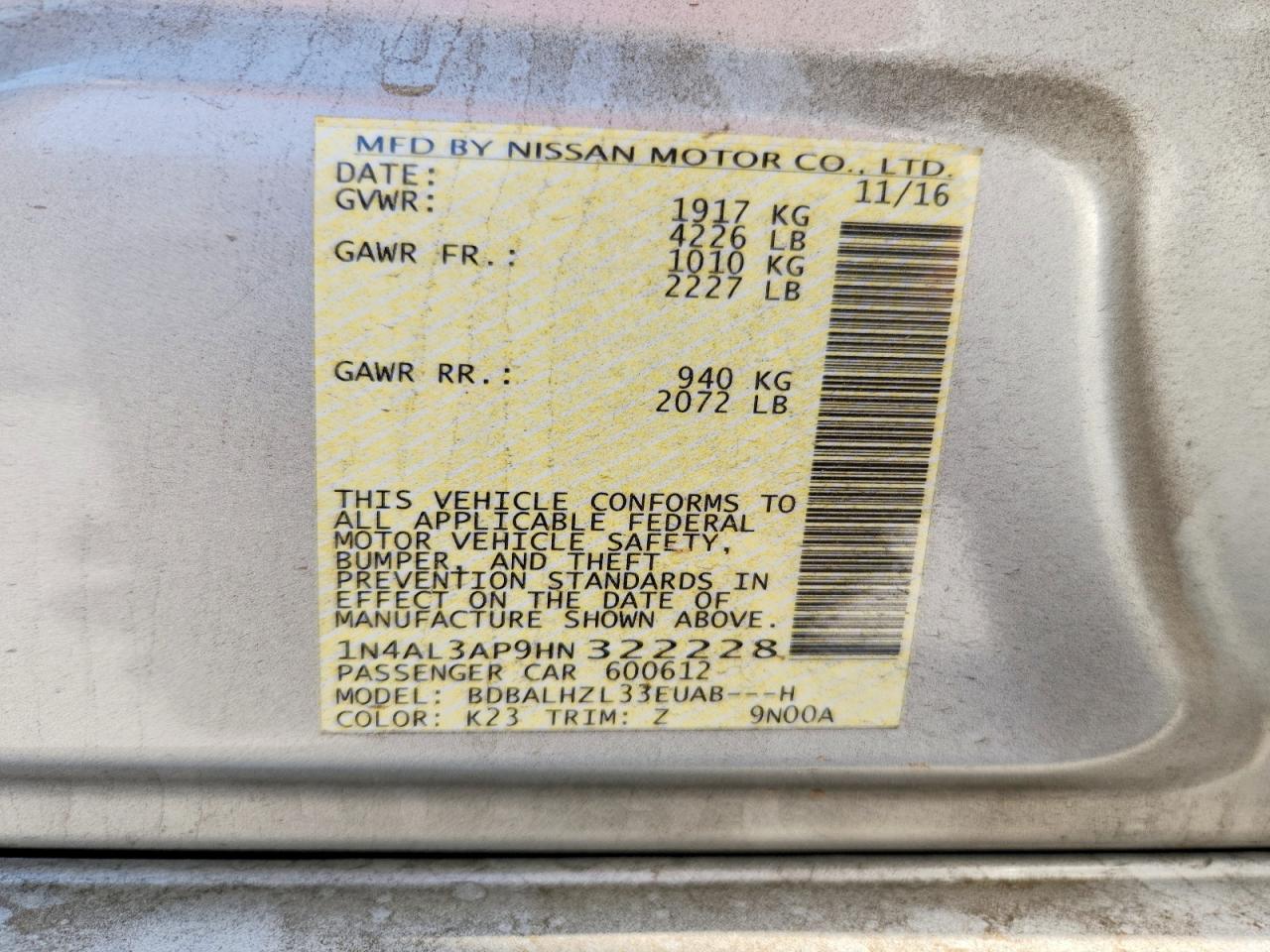 Nissan Altima 2.5 Sr