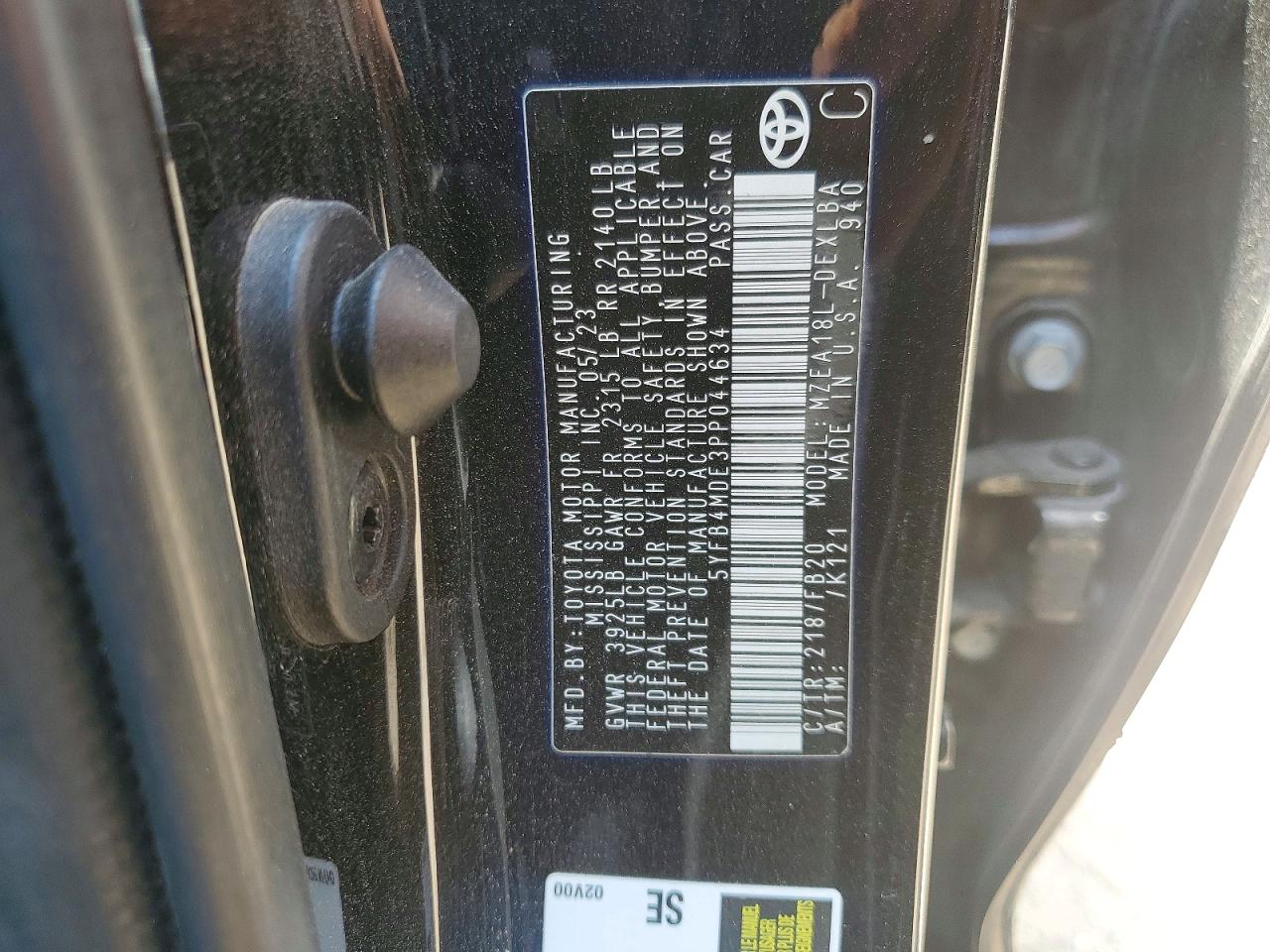 Toyota Corolla Le