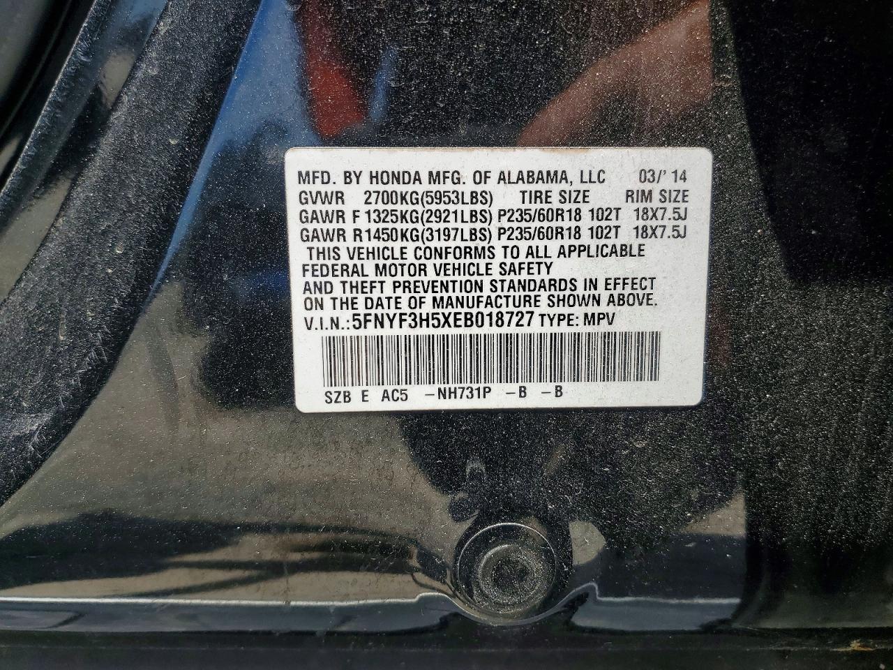 Honda Pilot Exl