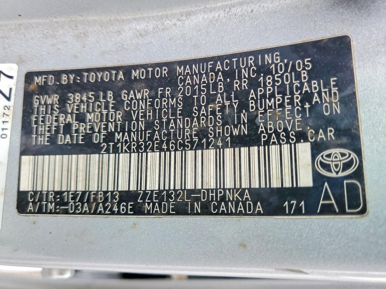 Toyota Corolla Xr