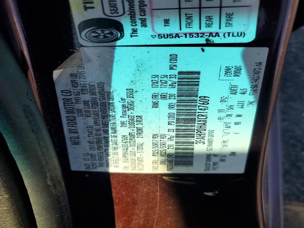 Ford Fusion Se