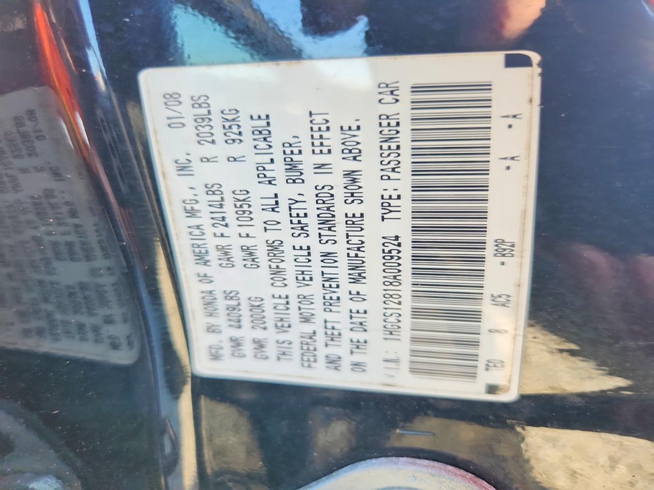 Honda Accord Ex