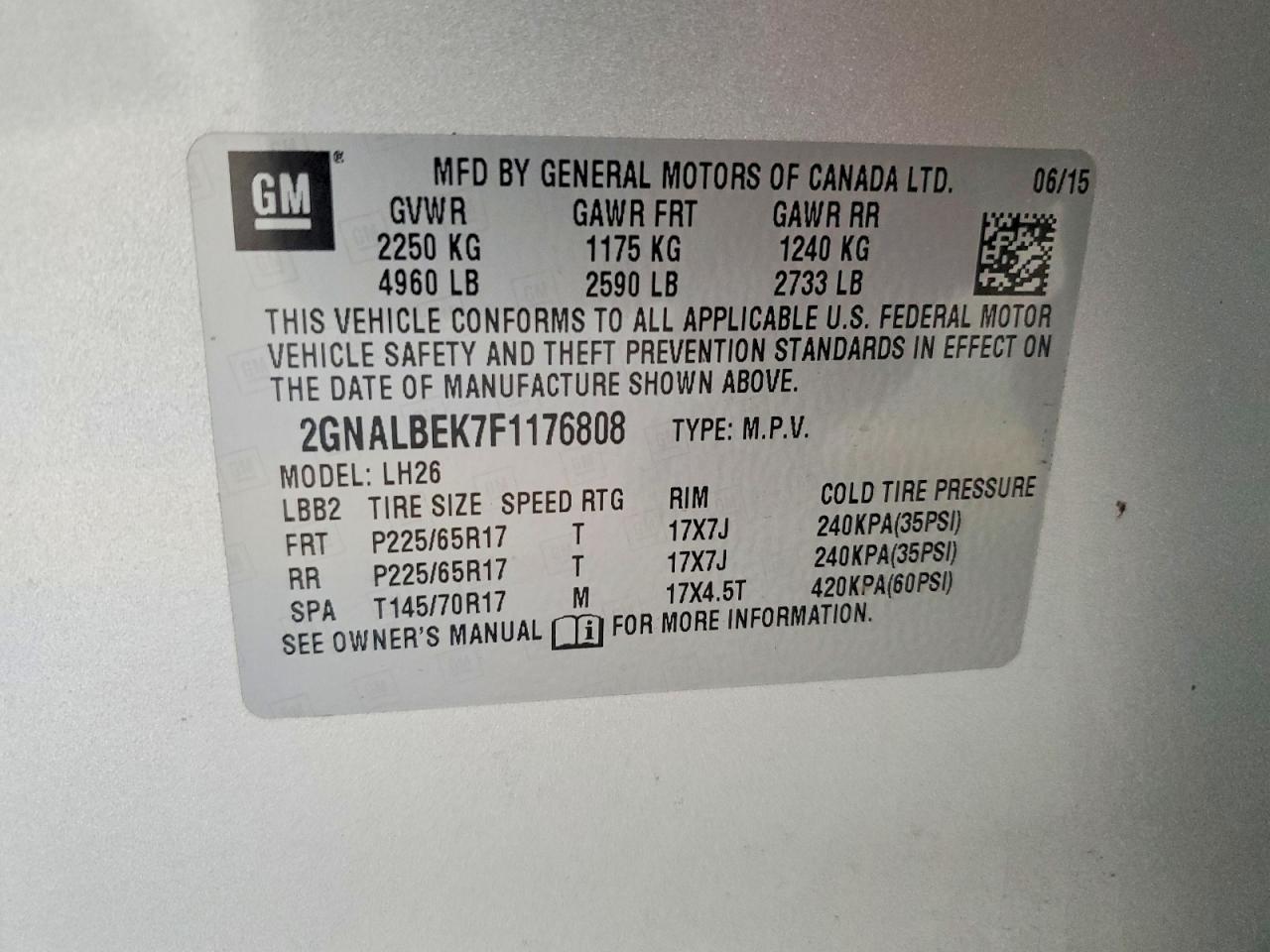 Chevrolet Equinox Lt