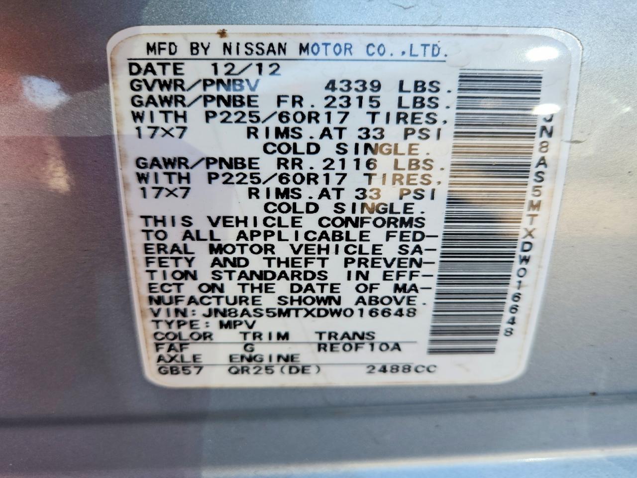 Nissan Rogue S