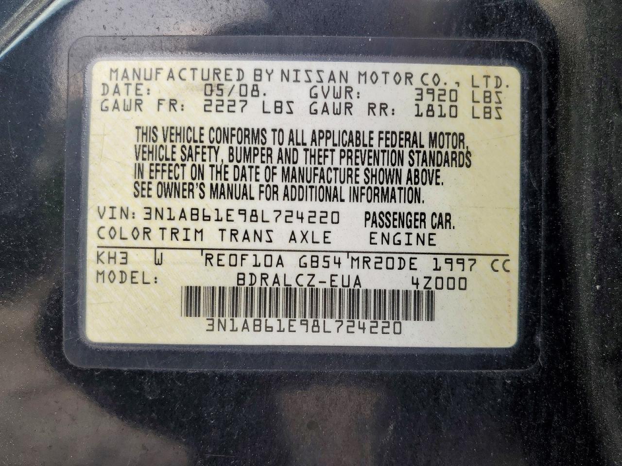 Nissan Sentra 2.0