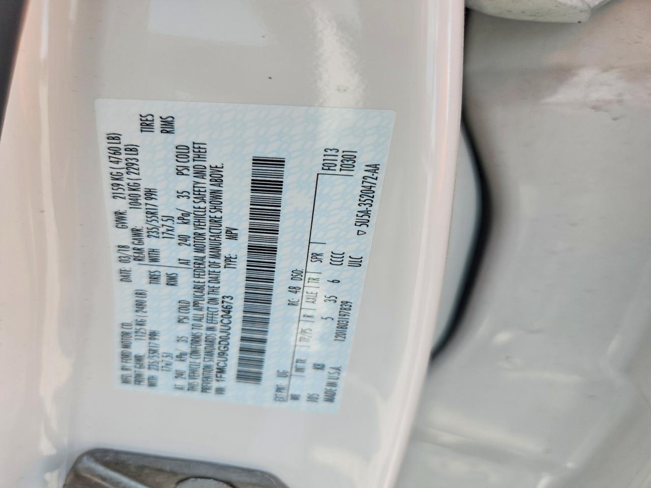 Ford Escape Se