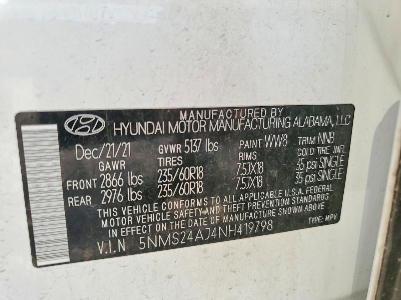 Hyundai SANTA FE Sel
