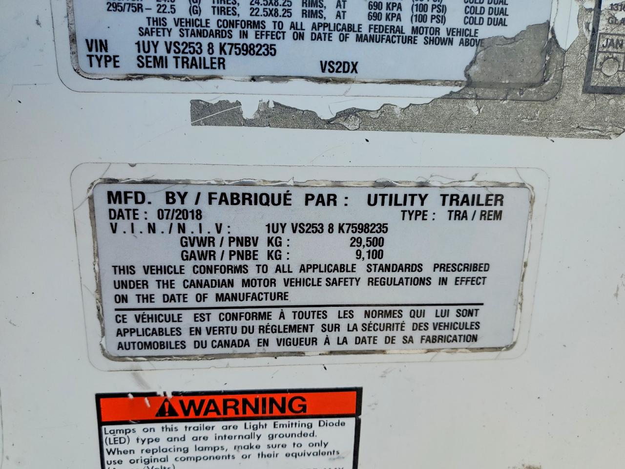 Utility Semi Trail