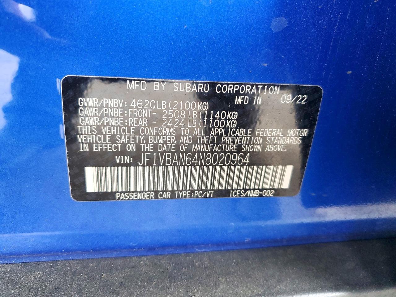 Subaru WRX Limited