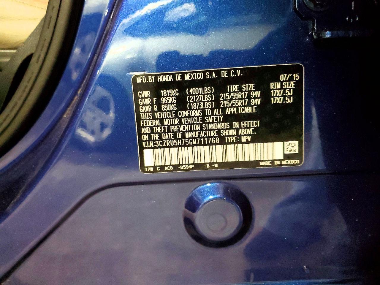 Honda HR-V Exl