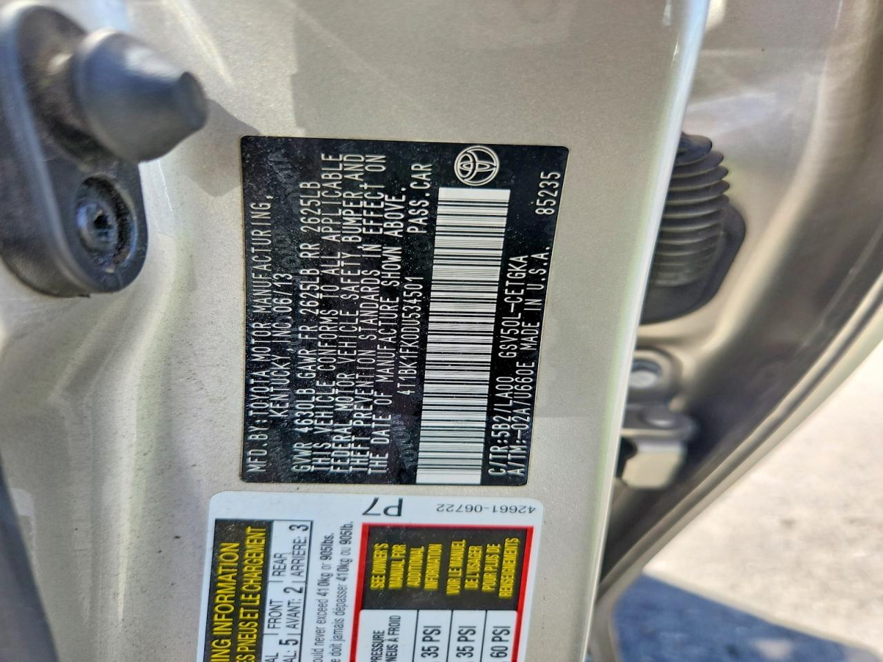 Toyota Camry Xle V6