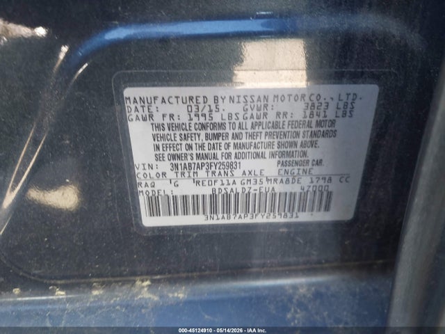Nissan Sentra Sv