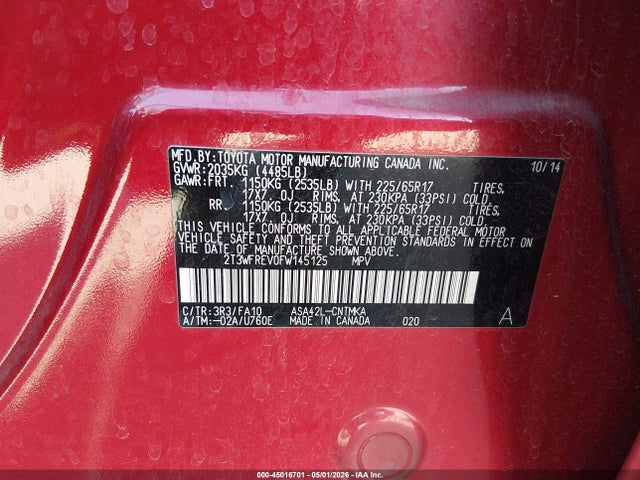 Toyota RAV4 Xle