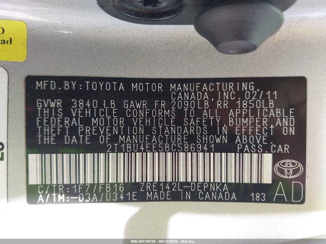 Toyota Corolla Le