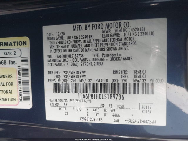Ford Mustang Ecoboost Fastback