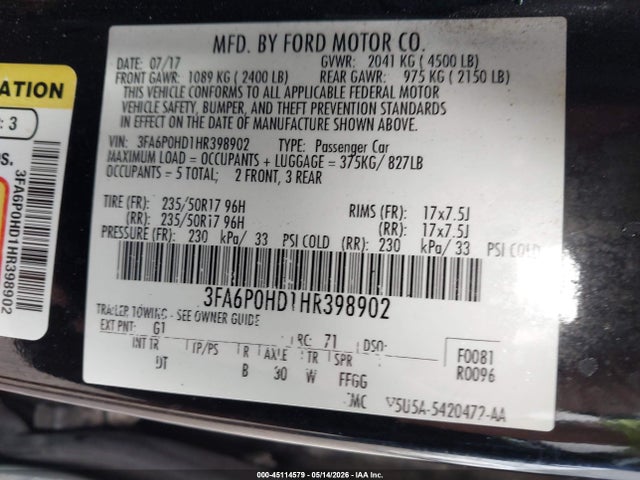 Ford Fusion Se