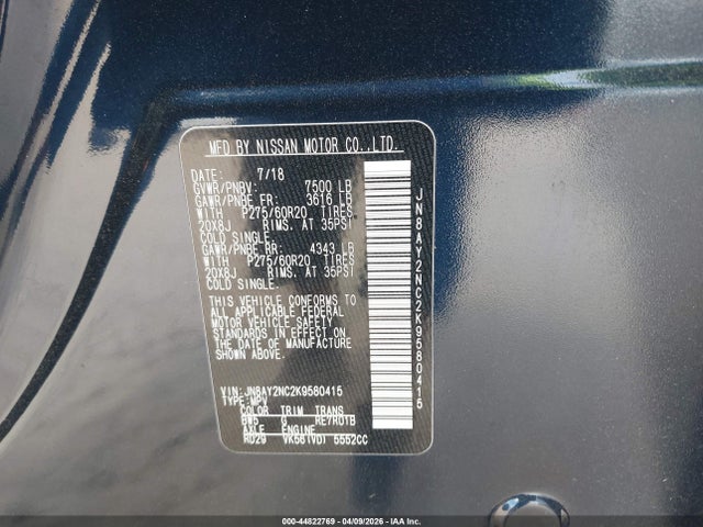 Nissan Armada Platinum