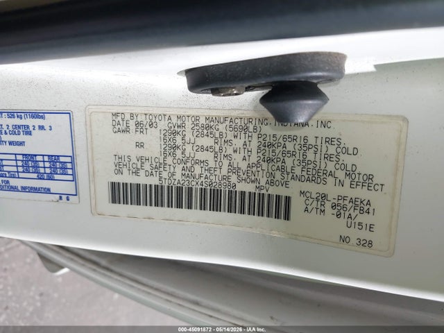Toyota Sienna Le