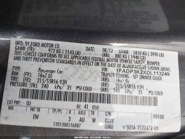Ford Focus Se