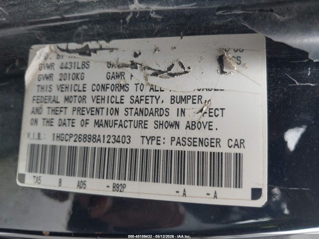 Honda Accord 2.4 Ex-l