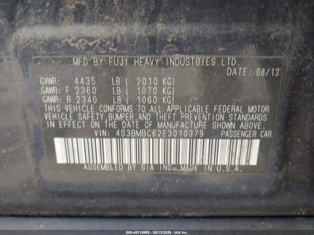 Subaru Legacy 2.5i Premium
