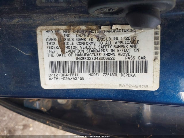 Toyota Corolla Ce