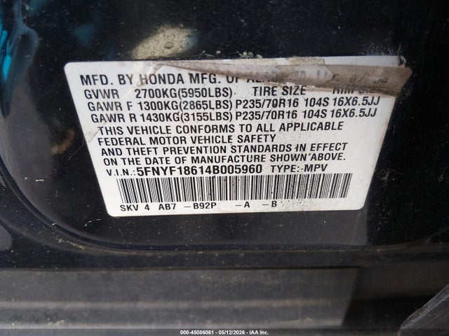 Honda Pilot Ex-l