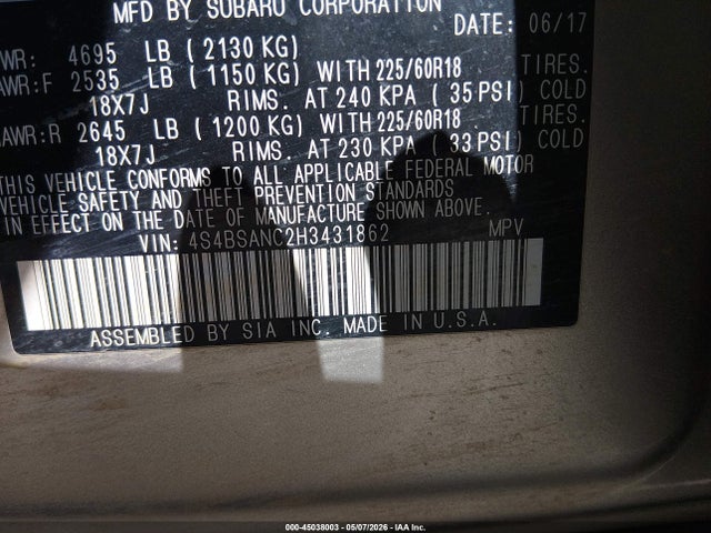 Subaru Outback 2.5i Limited