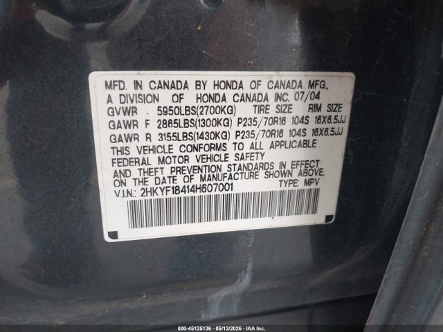 Honda Pilot Ex