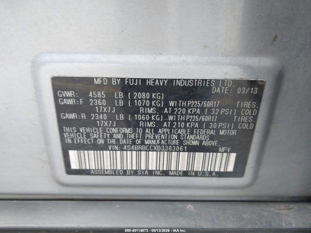 Subaru Outback 2.5i Premium