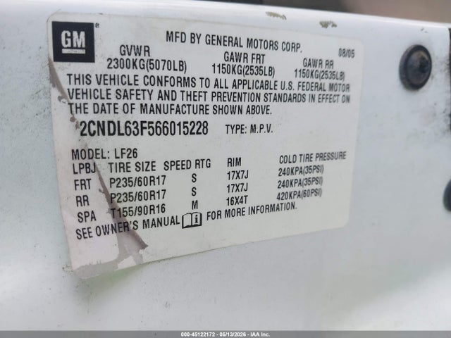 Chevrolet Equinox Lt