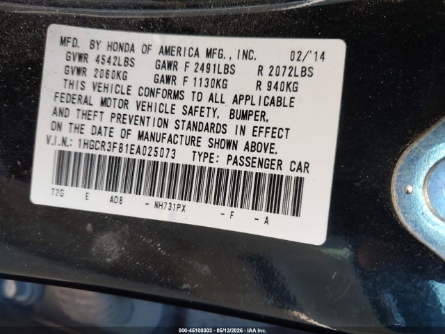 Honda Accord Ex-l V-6