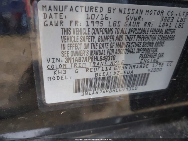 Nissan Sentra Sv