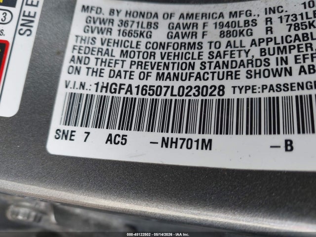 Honda Civic Lx