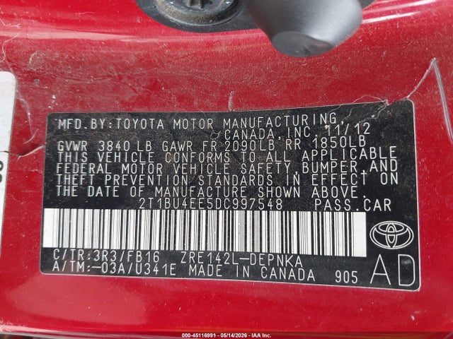 Toyota Corolla Le