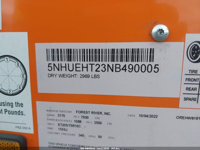 Forest River Orehw818ta