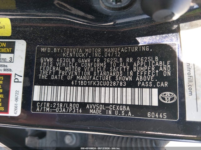 Toyota Camry Xle