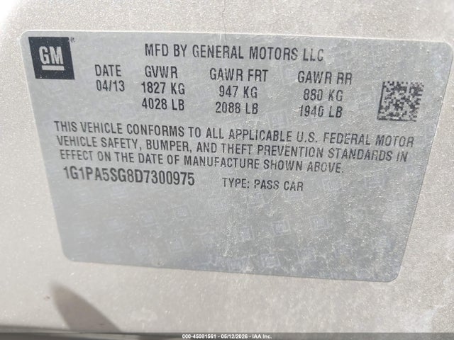 Chevrolet Cruze Ls Auto