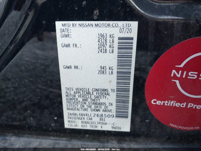 Nissan Altima S Fwd