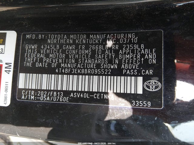 Toyota Camry Le