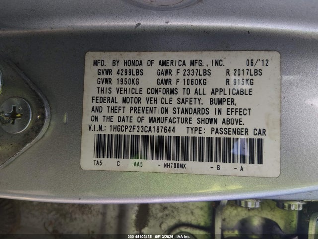 Honda Accord 2.4 Lx