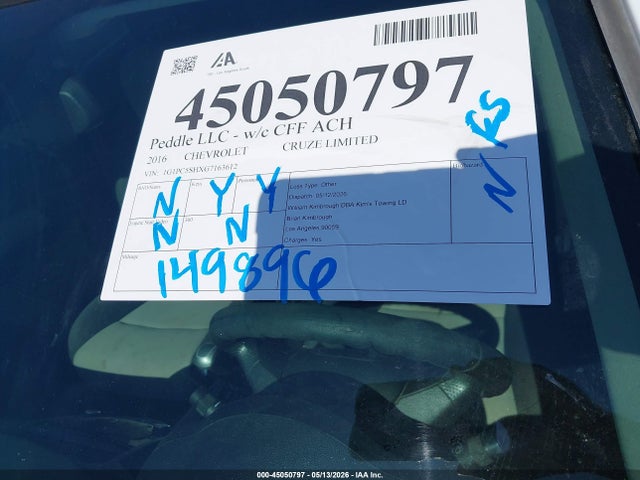 Chevrolet Cruze Ls Auto