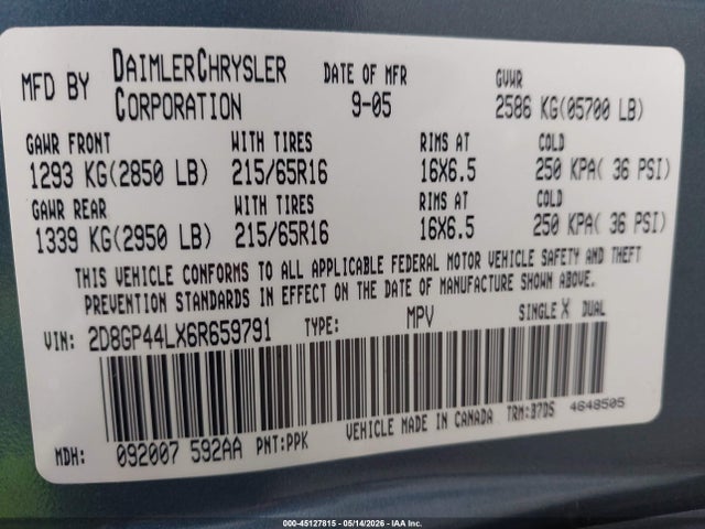 Dodge Grand Caravan Sxt