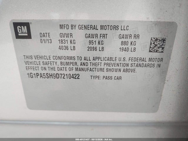 Chevrolet Cruze Ls Auto