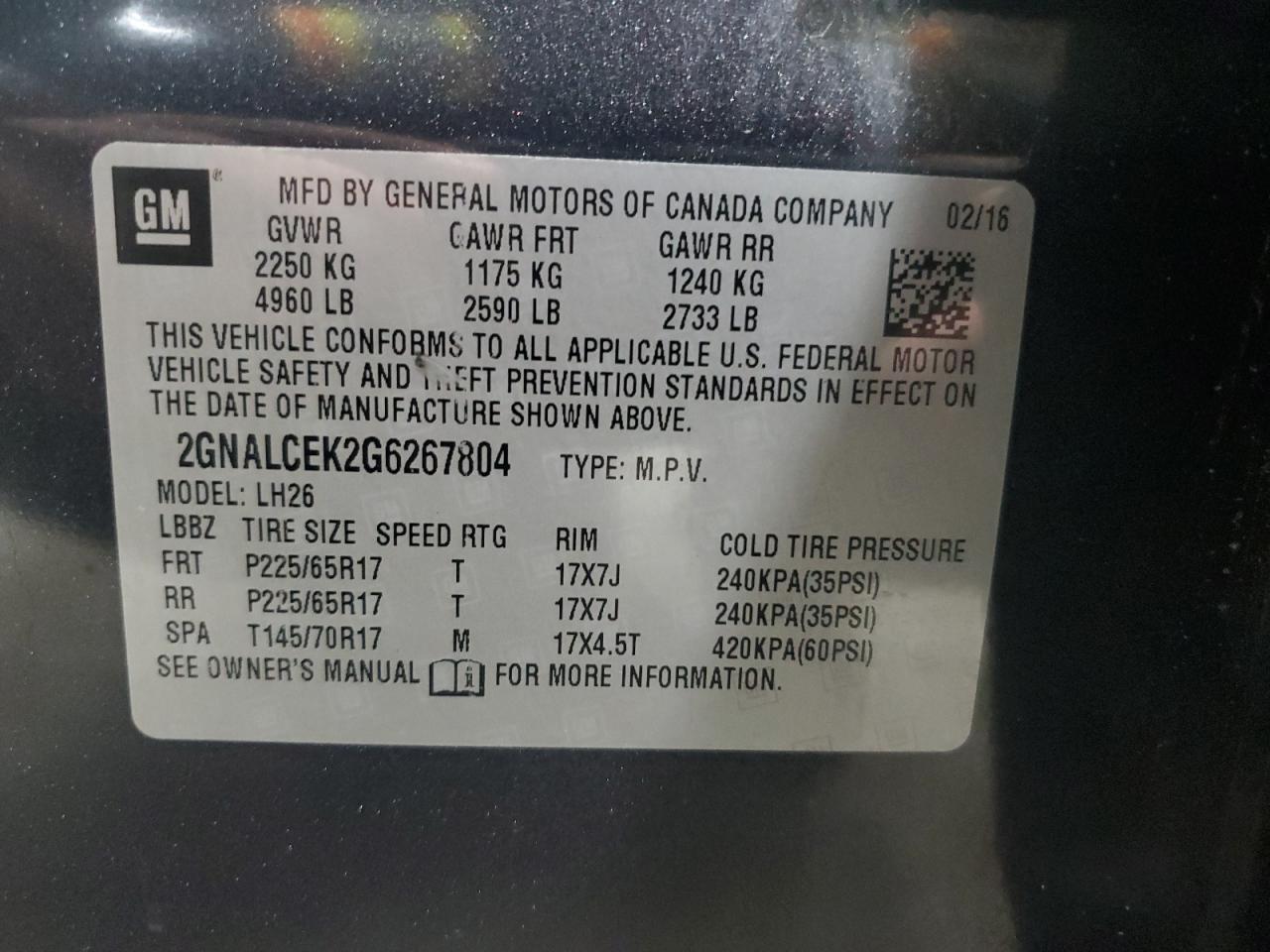 Chevrolet Equinox Lt