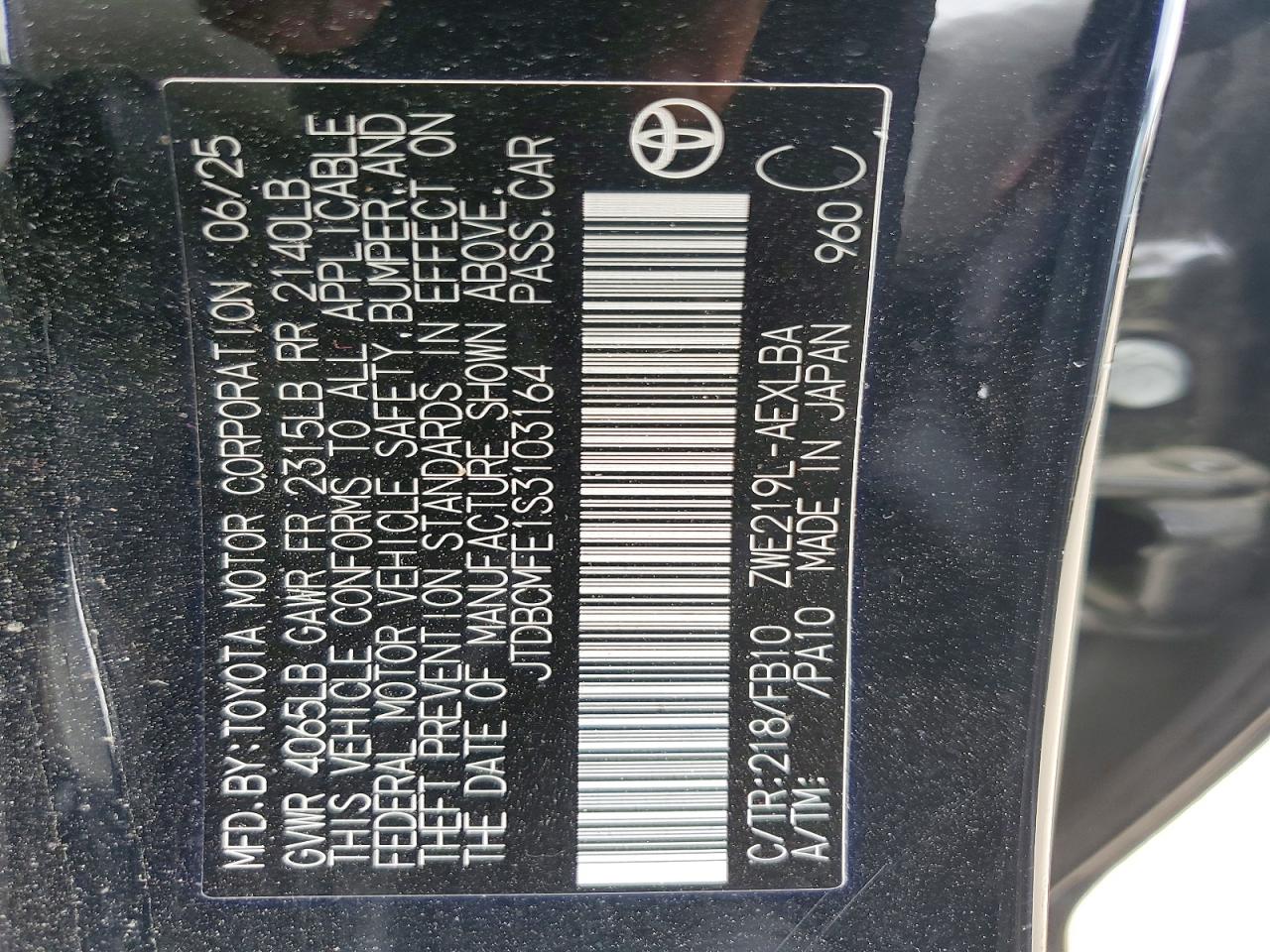 Toyota Corolla Le