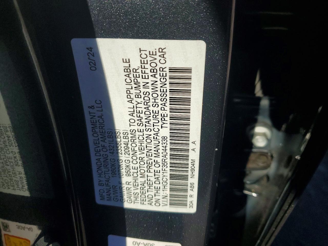 Honda Accord Ex