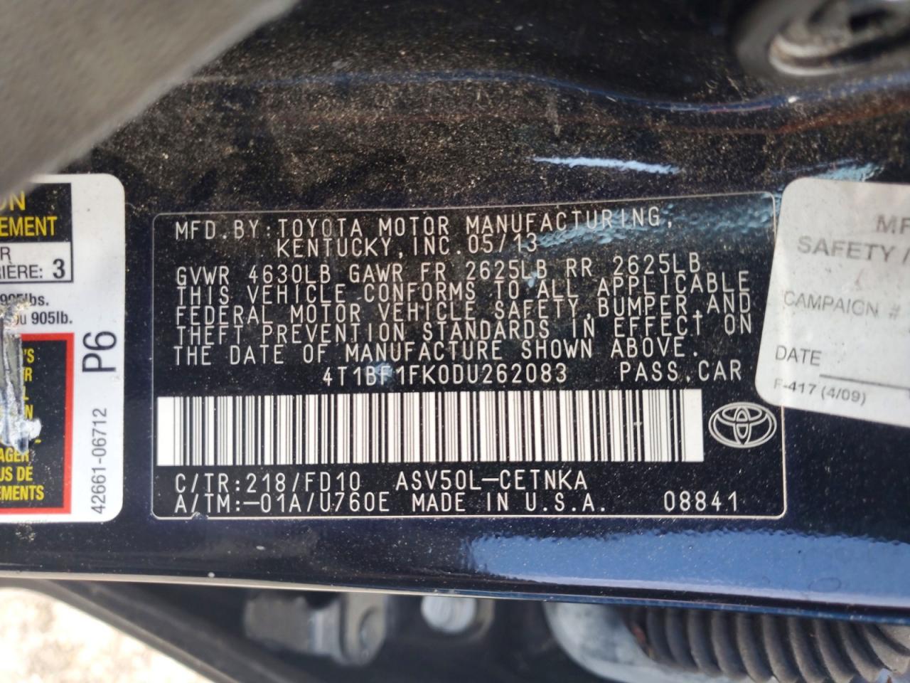 Toyota Camry Le